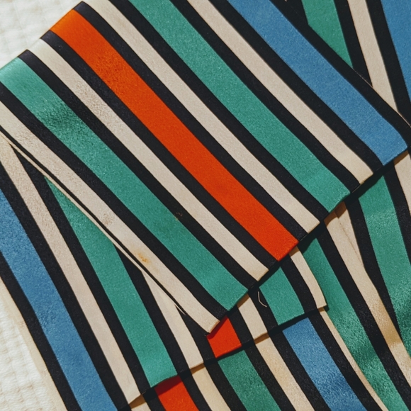 Vintage striped scarf, long - Picture 4 of 4